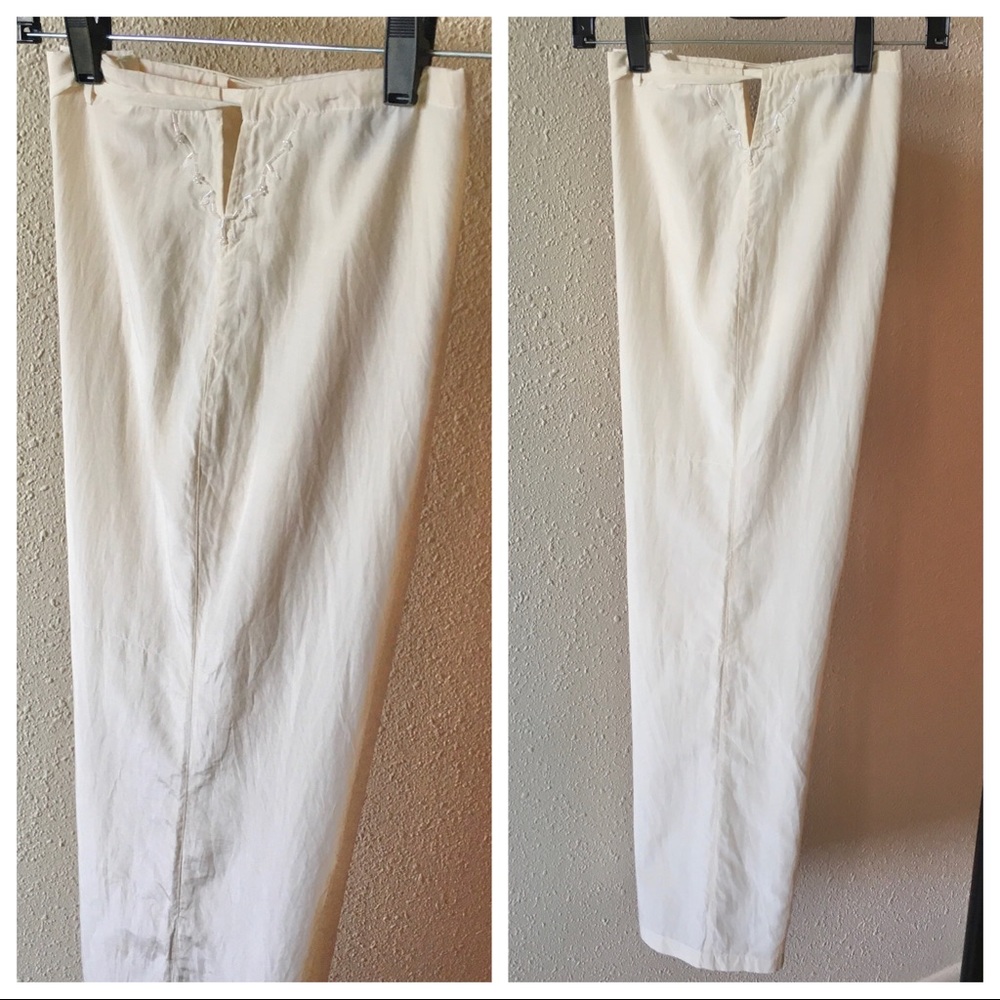 Calypso Silk Cream Drawstring Pant - image 4